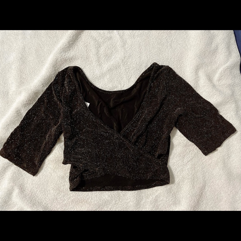 Crop top shimmer. New with tags